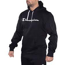 Champion men's powerblend fleece pullover hoodie. Champion Hoodie 212077 Schwarz