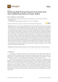 On your behalf, we've established partnerships that provide you the best pricing, service and quality products. Pdf Reducing High Energy Demand Associated With Air Conditioning Needs In Saudi Arabia