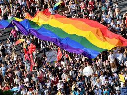 Participants in the budapest pride parade that took place in budapest, hungary, on july 25, 2021. C7kewmewkeu9lm