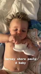 Baby sloane looking like pauly d after her bath #twinsoftiktok #babytwins  #jerseyshore