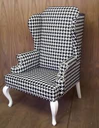 Black And White Houndstooth Chair 2011 05 25 13 47 00 314 Furniture Wing Chair Home