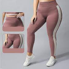 Fast Shipping Women's Plus Size Nude Yoga Pants Women's High Waist Hip  Lifting Stretch Fitness Pants Avoid Camel Toes | Fruugo NO
