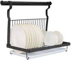 Amazon Com Eastore Life Wall Mounted Dish Rack With Hanging Rod Foldable Dish Drying Rack With Drainboard Stainless Steel Dish Drainer Black This classic folding dish rack holds a ton without taking up much visual or actual space, and folds flat when not in use. eastore life wall mounted dish rack with hanging rod foldable dish drying rack with drainboard stainless steel dish drainer black