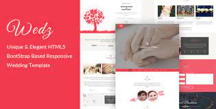 Wedz Responsive Html5 Wedding Template Welcome To Wedz Wedz Is A Beautiful And Slick Html5 Theme Speciall Wedding Templates Templates Traditional Invitation