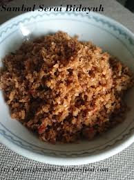 Wajar saja, sambal kandas menggunakan batang serai yang cukup banyak. Sarawak Ethnic Cuisine Sambal Serai Bidayuh