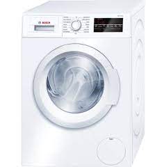 Make sure the water supply faucets behind the washer are fully open. Amazon Com Bosch Wat28400uc 300 2 2 Cu Ft White Stackable Front Load Washer Energy Star Appliances