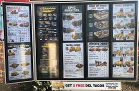 Del Taco Menu Prices Menu And Price