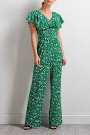 Green Floral Jumpsuit Myversonastyle Jumpsuit Fashion Floral Jumpsuit Jumpsuit With Sleeves