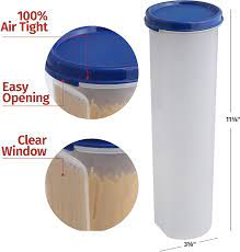 Comparison shop for spaghetti container home in home. Amazon Com Tall Clear Spaghetti Pasta Container Storage With Lid 2 Pk Multi Purpose Kitchen Pantry Organization And Food Storage For Noodles Beans Straws Airtight Leakproof Spaghetti Keeper Bpa Free 37 Oz Kitchen Dining