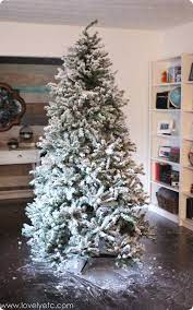 Diy Flocked Christmas Tree How It Looks Five Years Later Christmas Tree Inspiration Christmas Tree Painting Frosted Christmas Tree