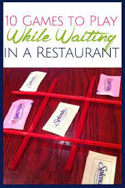 Activities and games for children. 10 Games To Play While Waiting In A Restaurant