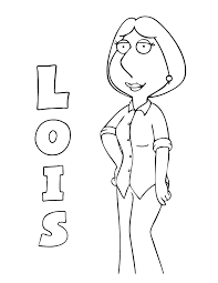 The fun characters of griffin family enthrall us with their antics that reflect even on canvas, as depicted in the printable coloring pages. Family Guy Lois Coloring Page Free Printable Coloring Pages Coloring Home