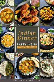 Add bay leaves, potatoes, carrot, cauliflower, eggplant and zucchini and cook stirring for about 5 minutes. Indian Dinner Party Menu With Sample Menu Indian Dinner Menu Indian Dinner Easy Indian Appetizers