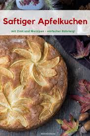 Saftiger Apfelkuchen Mit Zimt Und Marzipan Rezept Apfelkuchen Mit Zimt Apfelkuchen Ruhrteig Apfelkuchen