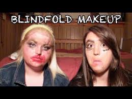 blindfolded makeup