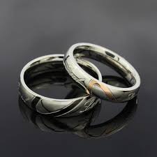 Valentines, birthday, wedding, for him, for her, couples gift. 1 Piece Romantic Stainless Steel Couple Wedding Engagement Lovers Ring Half Heart Puzzle Men Jewelry His Her Promise Ring Promise Ring Lovers Ringsmen Jewelry Aliexpress
