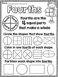 First Grade Math Unit 18 Fractions Fractions First Grade Math First Grade Worksheets