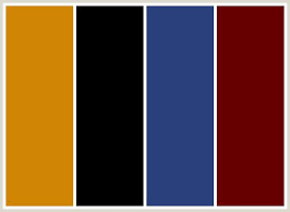 Colorcombo105 With Hex Colors D08504 000000 29407c 660000 Blue Color Schemes Yellow Colour Scheme Red Colour Palette