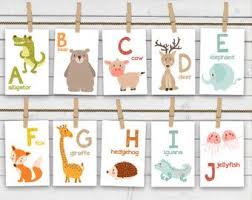 Animal Alphabet Flash Cards 4 X 6 Watercolor Animals Abc Watercolor Flash Cards A Z Alphabet Flash Cards Printable Alphabet Cards Abc Cards