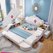 Collection of bedroom sets includes king, queen and full size. Luxurious Multifunctional Bedroom Furniture Double Queen King Size Bed With Mattress Bedroom Sets Aliexpress