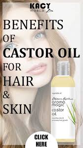 The benefits of castor oil include a reduction in hair loss, growth in hair, eyebrows, and eyelashes, clear skin, reduction in wrinkles, nourished and smooth skin, and many more. Uses Benefits Of Castor Oil For Hair And Skin Kacyworld Castor Oil For Hair Castor Oil Benefits Hair Oil
