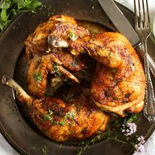 Roast whole (thawed) chickens for 20 minutes per pound then reduce the temperature to 350 degrees f (175 degrees c) and roast for 20 minutes per pound. Roasted Half Chicken How To Bake Chicken Halves