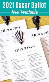 This publicist never logged on to the academy screening portal. 2021 Oscar Ballot Free Printable Ballot Hello Little Home