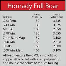 Hornady Full Boar Ammo Ballistics Ballistics Ammo 300 Win