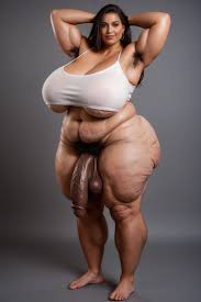 Bbw Futanari, African, Hairy Testicles AI Gay Porn