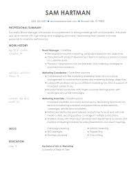 Not only it shows your most recent work at the top, it also helps you highlight your last. Brand Manager Resume Examples Marketing Livecareer