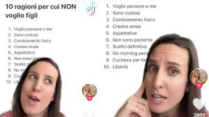 Influencer elenca i 10 motivi per i quali non vuole avere figli