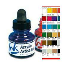 encres acryliques vallejo 30 mls 24 couleurs pour calligraphie bd etc tuto aquarelle acrylique tutoriel coloriage de polo voiture