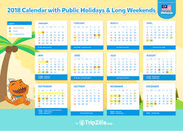 Malaysia public holidays calendar for 2019. 10 Long Weekends In Malaysia In 2018