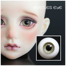 ドール用グラスアイ eye イエローグレー系 A-05 6mm/8mm/10mm12mm/14mm/16mm/18mmサイズ人形用  球体関節人形用/Dolly Planet