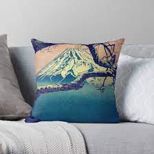 Pausing at Dojiro - Nature Landscape Throw Pillow for Sale by Kijiermono |  Redbubble