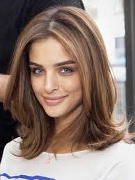 Shoulder length hairstyles are a perfect choice for men who desire a more balanced look. Shoulder Length Light Brown Lace Front Human Hair Wig With Middle Part Rewigs Com
