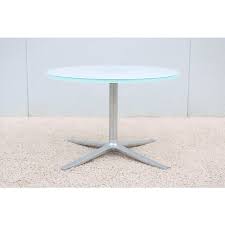 Check out the parsons coffee table in coffee & side tables, furniture from urban green furniture the parsons table, an iconic design from the 1930's, brings classic, modernist design to your home. Modern Pearson Lloyd For Coalesse Bob Round Glass Top Occasional Coffee Table Chairish