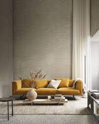 Dcorstore On Instagram A Pop Of Color In A Neutral Space Yellow Is Considered Very Popular To Be Use Sofa Design Mid Century Modern Interiors House Interior
