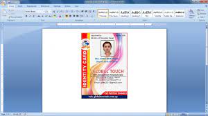 This is a compact vertical design id card with a classic combination of gray and white as the base colors. Advance Id Card Design In Ms Word 2018 Youtube