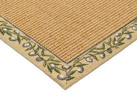 Fade großer teppich concrete von scandi living online kaufen bei nordicnest.de. Sisal Teppich Mio Natur Mit Grosser Olivenranke