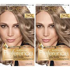 Apply it evenly on your hair and then wait for the time given on the pack. Amazon Com L Oreal Paris Superior Preference Fade Defying Shine Permanent Hair Color 7 5a Medium Ash Blonde Pack Of 2 Hair Dye Beauty