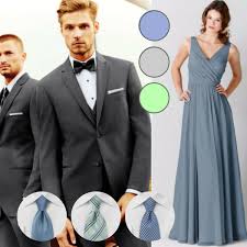 The Secret To Coordinating Bridesmaids And Groomsmen Steel Blue Bridesmaid Dresses Slate Blue Bridesmaid Dresses Dusty Blue Bridesmaid Dresses