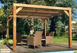 Pergola Bioclimatique En Bois Traite Haute Temperature Avec Toiture En Lames Orientables Pergola Bioclimatique Pergola Bois Pergola