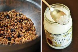 Try This Make Granola With Coconut Oil Olive Oil Granola Recipe Granola Coconut Oil Granola