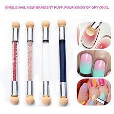 Nail Brush Franterd Dual Tipped Ombre Nail Art Sponge Brush For Diy Gradient Blooming Uv Gel Nails Art Tools Set 1 A Nail Brushes Nail Art Ombre Nail Paint