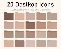Natural Brown Desktop Folder Icon For Mac And Windows Mac Etsy In 2021 Folder Icon Desktop Icons Desktop Organization