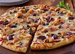 Pizza With Tuna Capers And Olives Genova Seafood Recipe Recipes Tuna Pizza Olive Recipes