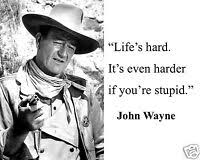 The movie quotes are sound clips in wav format. John Wayne The Duke Stupid Famous Quote Matted Photo Picture Art Art Photographs