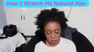 The goal for textured hair is to keep those curls all day without frizz. How To Stretch Natural Hair Without Heat After Washing 4c Hair Hair Without Heat Natural Hair Styles Short Natural Hair Styles
