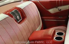 1960 Chevy Impala Car Upholstery Vintage Cloth Houndstooth Pattern
